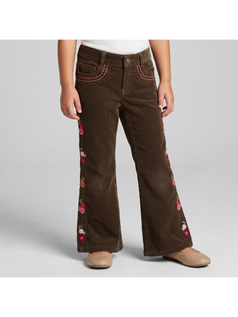 Gymboree Butterfly Girl Girl's Flower Embroidered Corduroy Pants in Child size 4